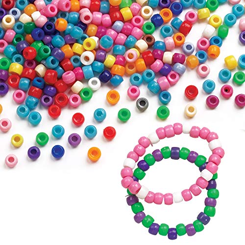 Baker Ross Pack économique de Perles colorées (Lot de 600)