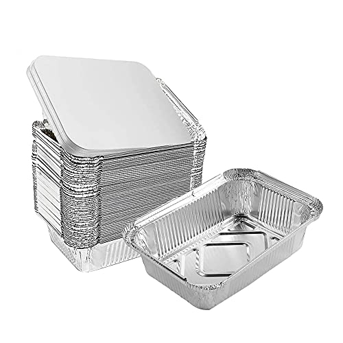 Zunedhys Lot de 30 poêles jetables en aluminium avec couvercle