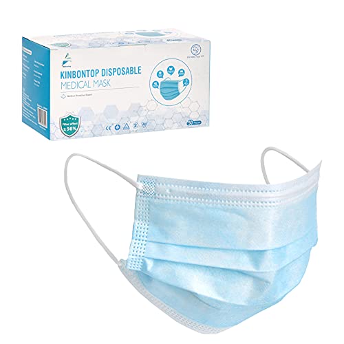 Kinbontop Masque Chirurgical médical Masque de Protection Masque jetable type