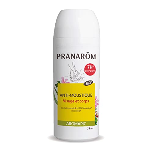 Pranarôm Roller Anti-Moustiques Bio Efficacité 7 Heures aux Huiles Essentielles