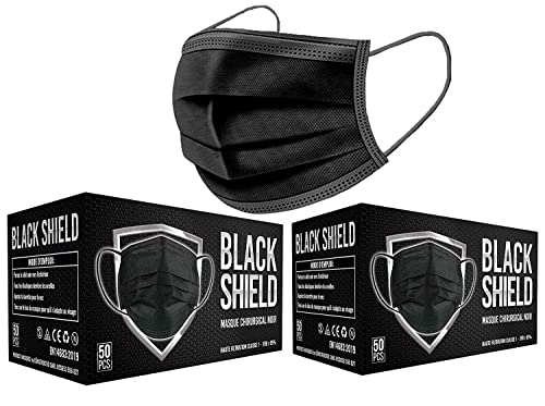 Black Shield - Lot de 102 - Masque médical chirurgical