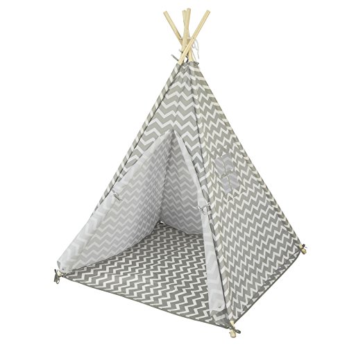 SoBuy OSS03 Tipi Enfant Tente pour Enfant avec Tapis De