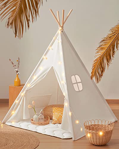 Tipi Enfant avec Tapis & Lampes & Mallette de Transport,Tente