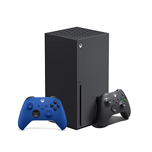Xbox Series X + Manette Xbox Bleue Sans Fil -