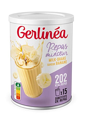 Gerlinéa Boisson Milkshake goût Banane - Substituts de repas riche