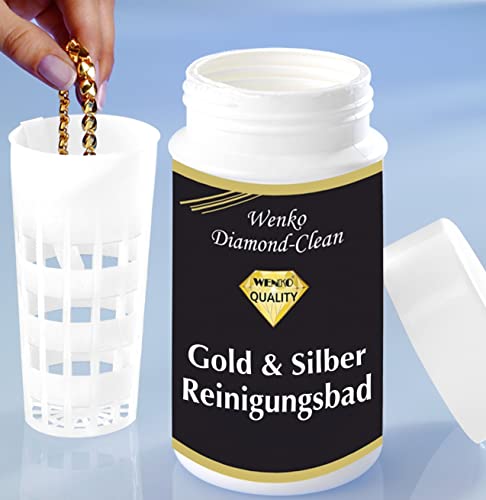 WENKO Nettoyant Bijoux, produit nettoyant bijoux "Diamond Clean", 375 ml