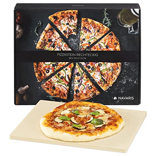 Navaris Pierre à Pizza Four XL - Pierre Pizza Rectangulaire