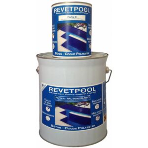Peinture époxy Revetpool Gris clair de 8,5KG