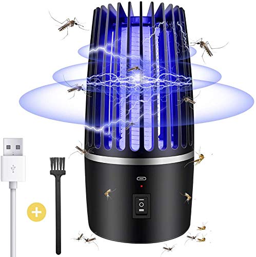 Lampe Anti Moustique, 2 en 1 Électrique Anti Moustique, 360